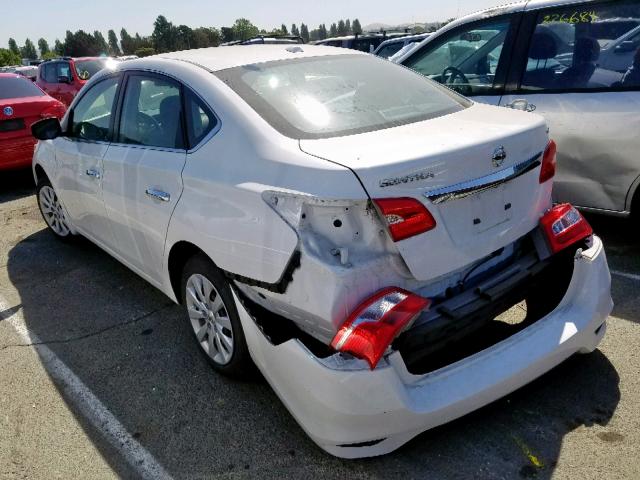 3N1AB7AP1GL681689 - 2016 NISSAN SENTRA S WHITE photo 3