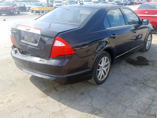 3FAHP0JA8BR224969 - 2011 FORD FUSION SEL BLACK photo 4