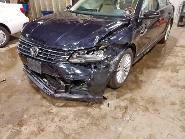 1VWBT7A30HC050258 - 2017 VOLKSWAGEN PASSAT SE BLUE photo 9