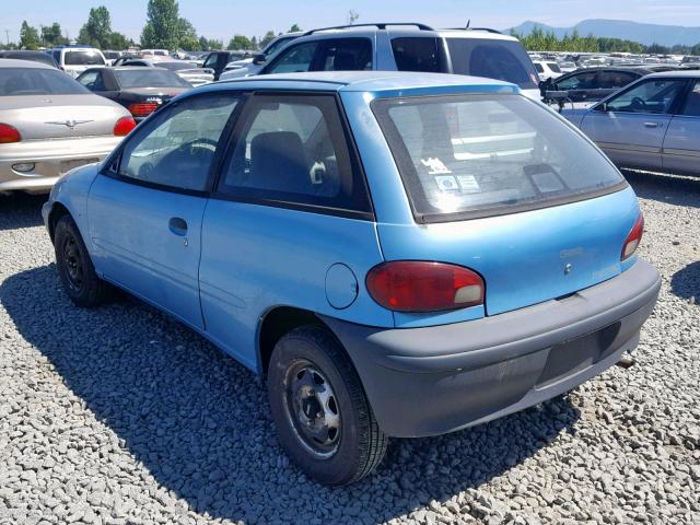 2C1MR2261S6776939 - 1995 GEO METRO BASE BLUE photo 3