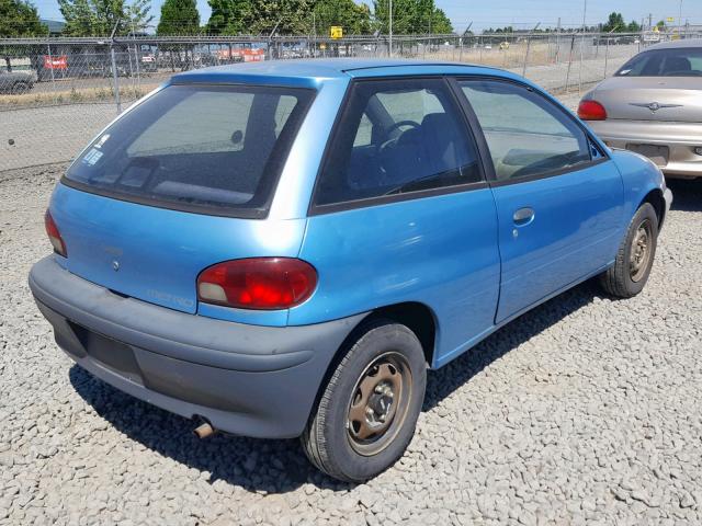 2C1MR2261S6776939 - 1995 GEO METRO BASE BLUE photo 4