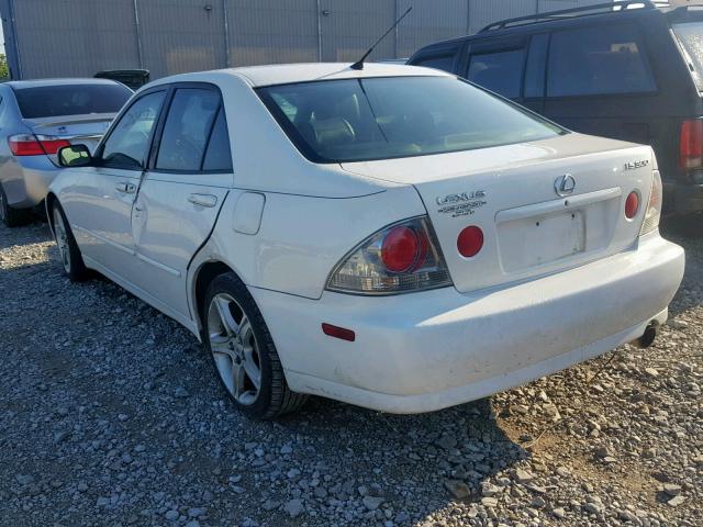 JTHBD192420060890 - 2002 LEXUS IS 300 WHITE photo 3