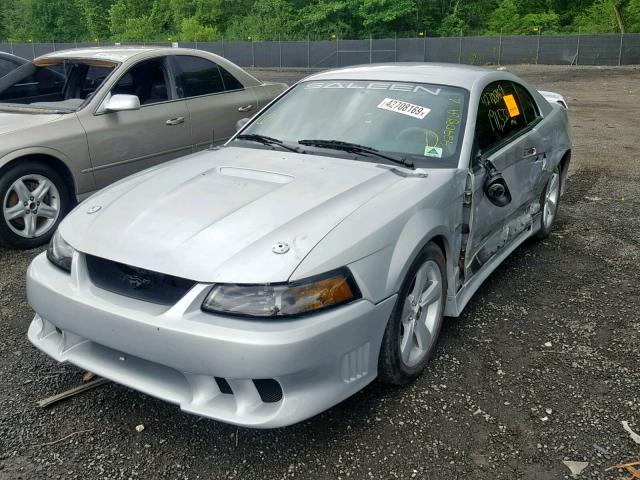 1FAFP42X71F264635 - 2001 FORD MUSTANG GT SILVER photo 2