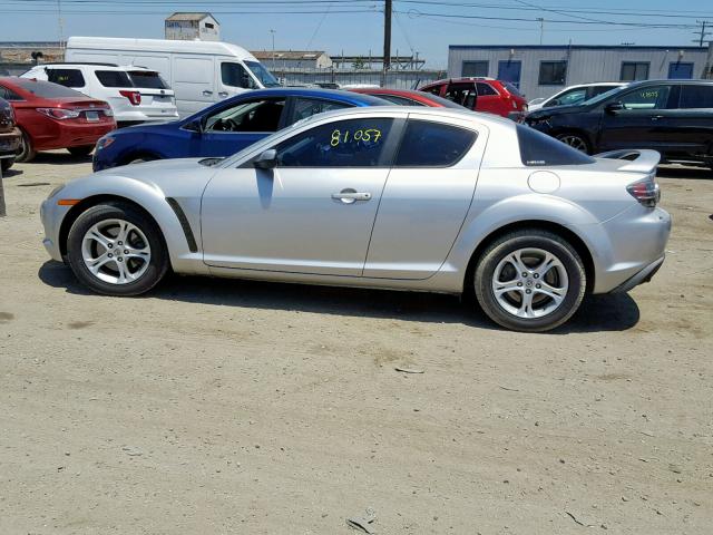 JM1FE17N850152506 - 2005 MAZDA RX8 SILVER photo 10