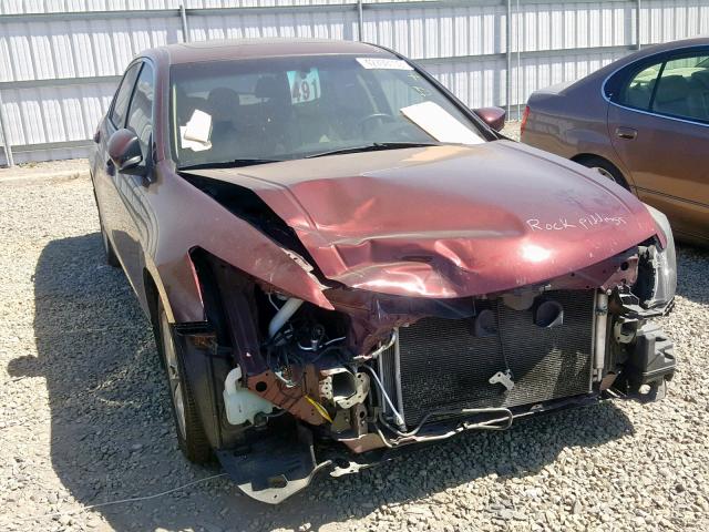 1HGCP2F82BA080031 - 2011 HONDA ACCORD EXL MAROON photo 1