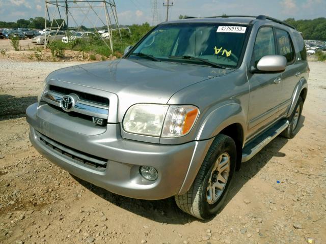 5TDBT48A05S253781 - 2005 TOYOTA SEQUOIA LI SILVER photo 2