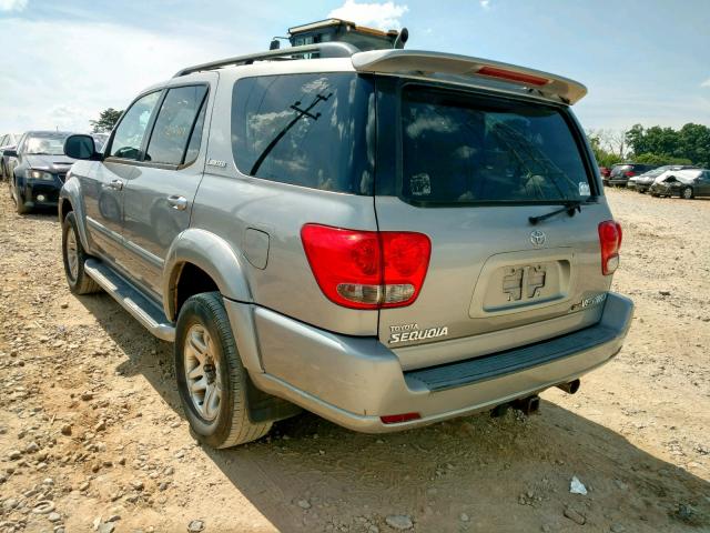 5TDBT48A05S253781 - 2005 TOYOTA SEQUOIA LI SILVER photo 3