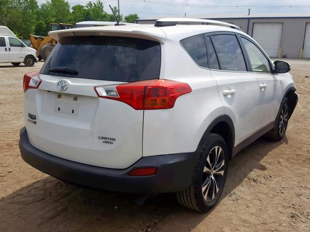 JTMDFREV5FJ025312 - 2015 TOYOTA RAV4 LIMIT WHITE photo 4