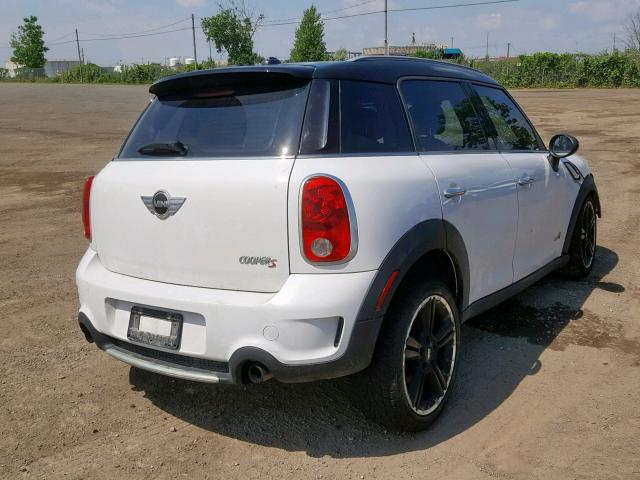 WMWZC5C5XBWM10269 - 2011 MINI COOPER S C WHITE photo 4