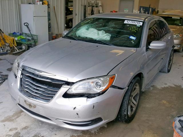 1C3CCBAB0CN228933 - 2012 CHRYSLER 200 LX SILVER photo 2