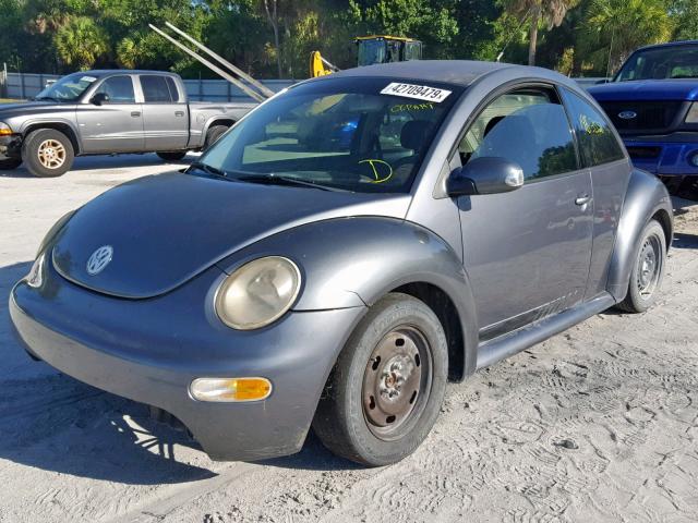 3VWBK31C45M404160 - 2005 VOLKSWAGEN NEW BEETLE CHARCOAL photo 2