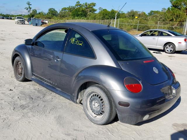 3VWBK31C45M404160 - 2005 VOLKSWAGEN NEW BEETLE CHARCOAL photo 3