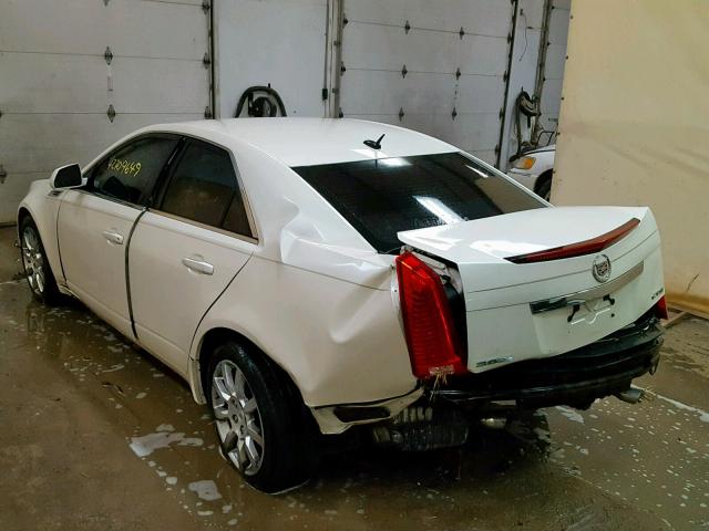 1G6DP57V580112853 - 2008 CADILLAC CTS HI FEA WHITE photo 3