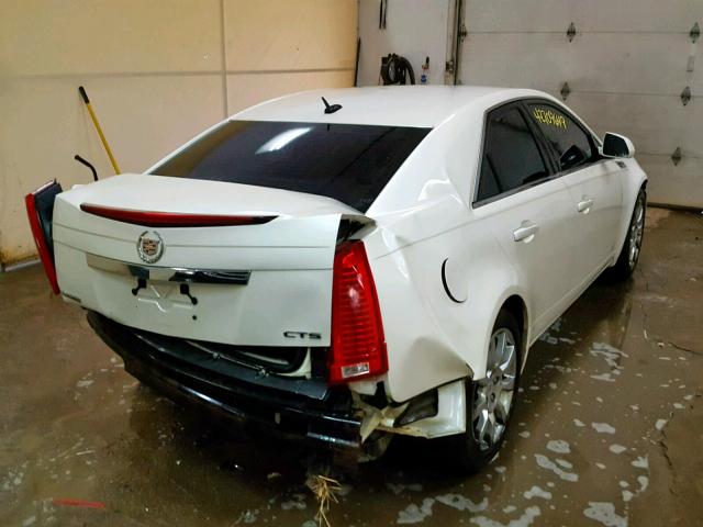 1G6DP57V580112853 - 2008 CADILLAC CTS HI FEA WHITE photo 4