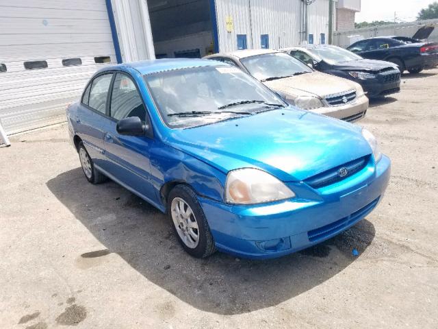 KNADC125656384343 - 2005 KIA RIO BLUE photo 1