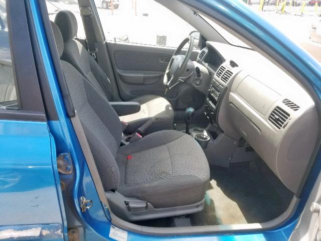 KNADC125656384343 - 2005 KIA RIO BLUE photo 5