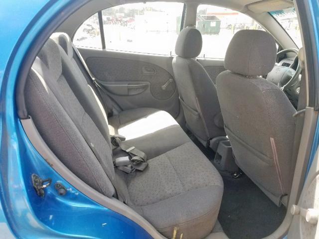 KNADC125656384343 - 2005 KIA RIO BLUE photo 6