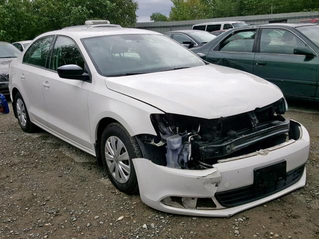 3VW2K7AJ2DM397794 - 2013 VOLKSWAGEN JETTA BASE WHITE photo 1