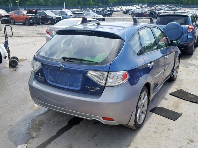 JF1GH6D69BH802811 - 2011 SUBARU IMPREZA OU BLUE photo 4