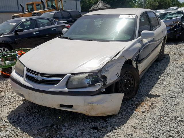 2G1WF55K859150783 - 2005 CHEVROLET IMPALA WHITE photo 2