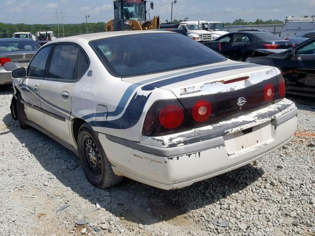 2G1WF55K859150783 - 2005 CHEVROLET IMPALA WHITE photo 3