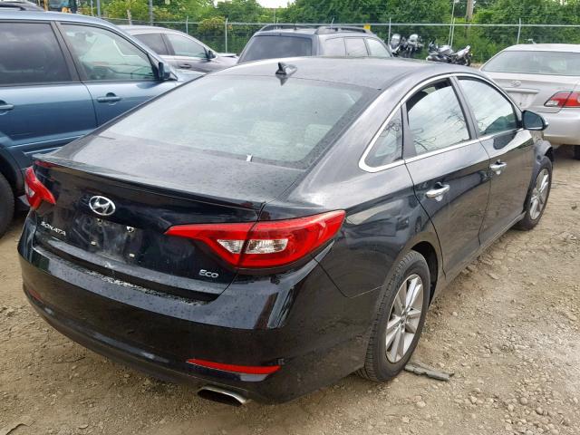 5NPE24AA6FH224366 - 2015 HYUNDAI SONATA ECO BLACK photo 4