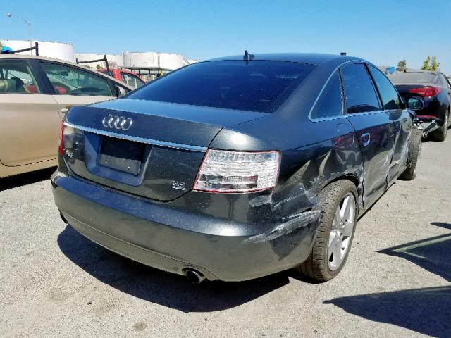 WAUEH74F97N090622 - 2007 AUDI A6 S-LINE GRAY photo 4