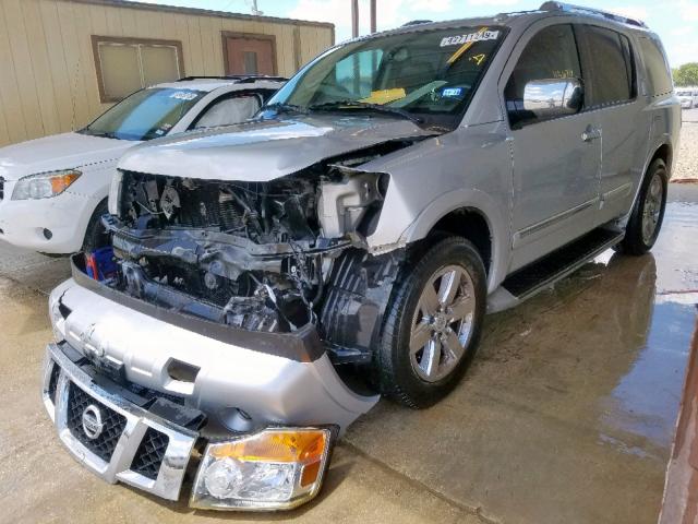 5N1BA0NF2CN611315 - 2012 NISSAN ARMADA SV SILVER photo 2