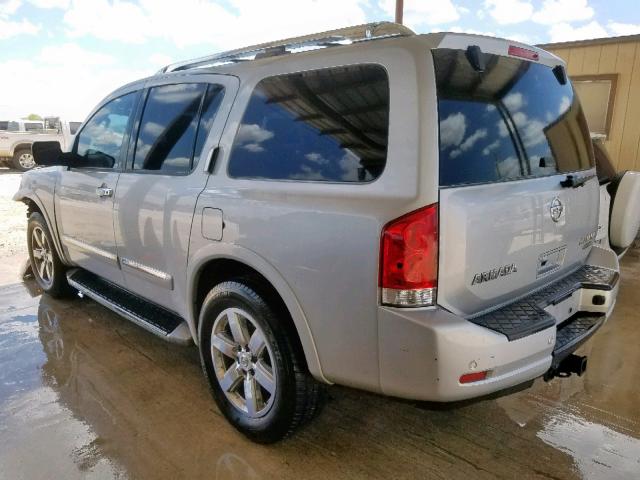 5N1BA0NF2CN611315 - 2012 NISSAN ARMADA SV SILVER photo 3