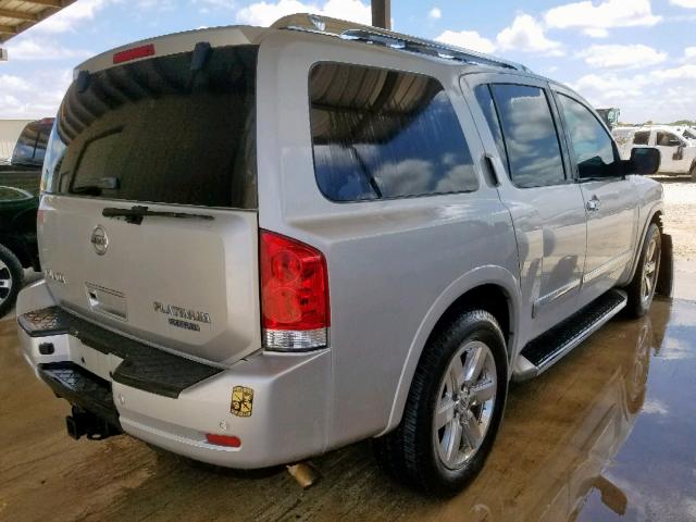 5N1BA0NF2CN611315 - 2012 NISSAN ARMADA SV SILVER photo 4