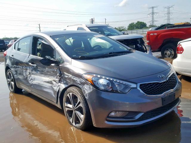 KNAFX4A87F5316750 - 2015 KIA FORTE EX GRAY photo 1