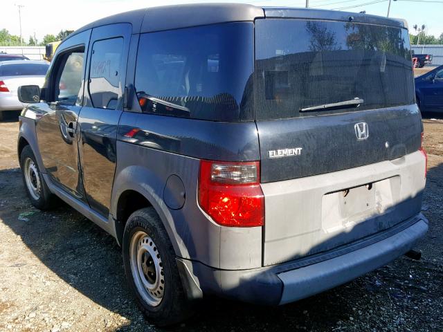 5J6YH18283L001305 - 2003 HONDA ELEMENT DX BLACK photo 3