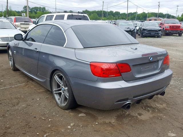 WBADX1C53BE570250 - 2011 BMW 335 IS GRAY photo 3