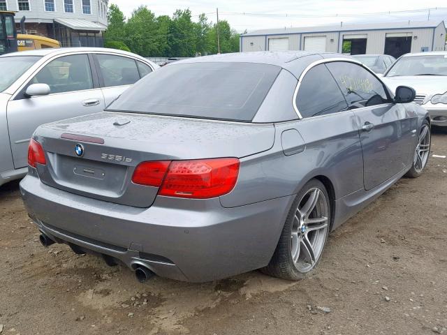 WBADX1C53BE570250 - 2011 BMW 335 IS GRAY photo 4