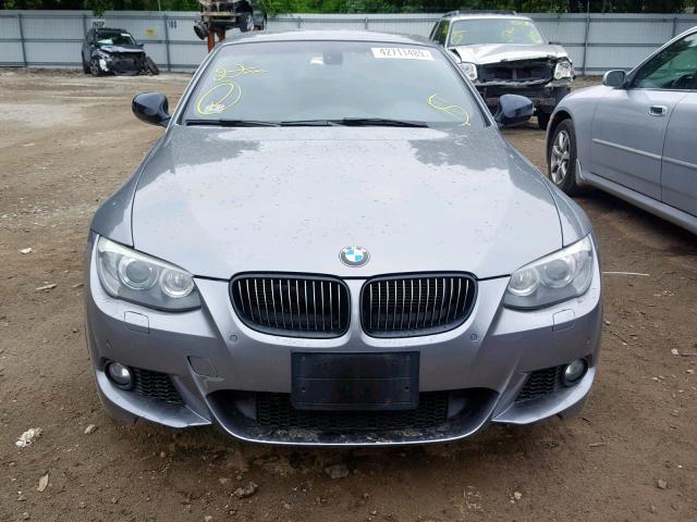 WBADX1C53BE570250 - 2011 BMW 335 IS GRAY photo 9