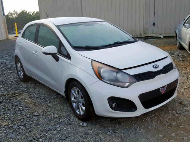 KNADN5A3XD6156152 - 2013 KIA RIO EX WHITE photo 1