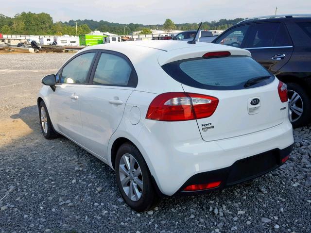 KNADN5A3XD6156152 - 2013 KIA RIO EX WHITE photo 3