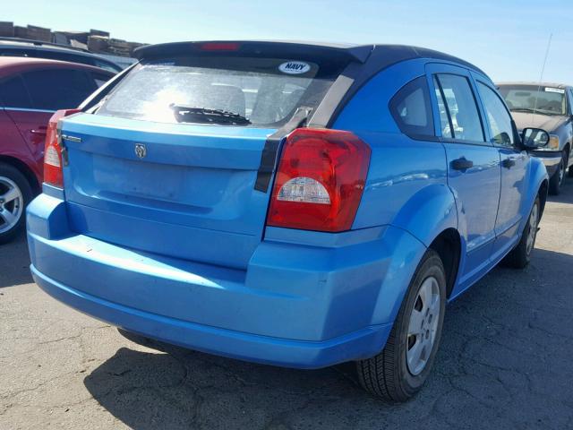 1B3HB28BX8D625316 - 2008 DODGE CALIBER BLUE photo 4