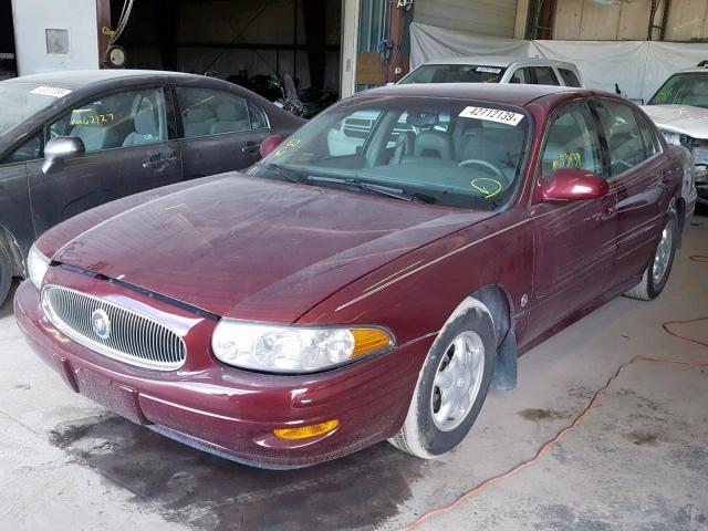 1G4HP54K81U177232 - 2001 BUICK LESABRE CU MAROON photo 2