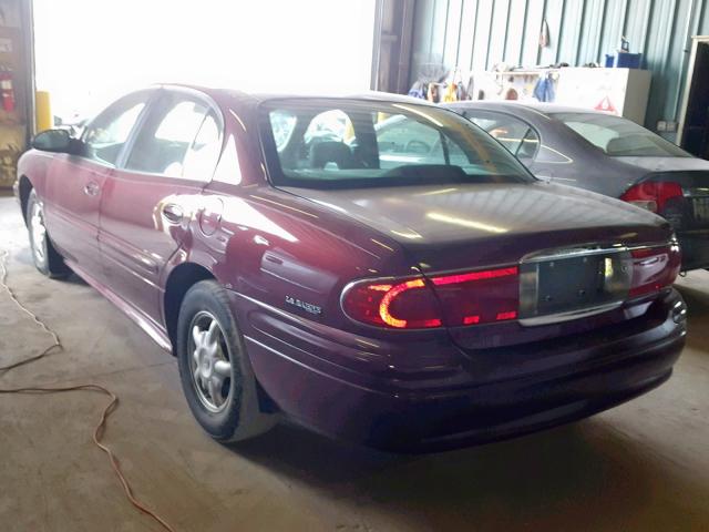 1G4HP54K81U177232 - 2001 BUICK LESABRE CU MAROON photo 3