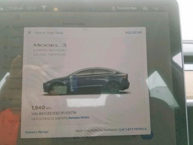 5YJ3E1EB7JF109718 - 2018 TESLA MODEL 3 GRAY photo 8