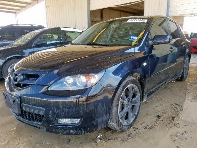 JM1BK343481791759 - 2008 MAZDA 3 HATCHBAC BLUE photo 2