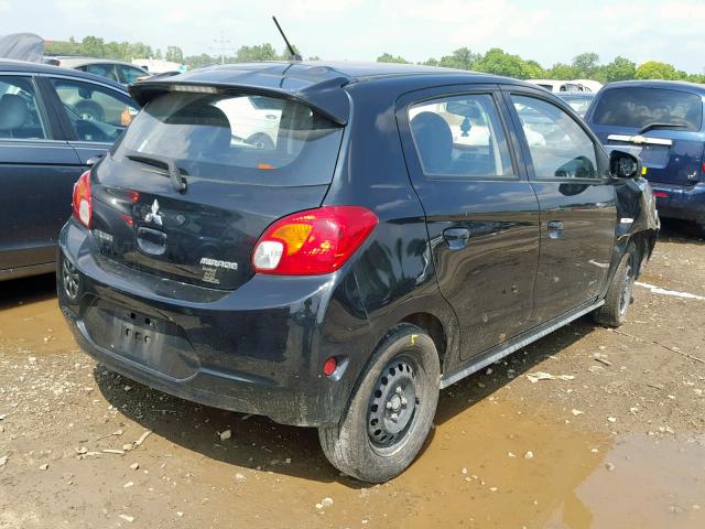 ML32A3HJ3FH031308 - 2015 MITSUBISHI MIRAGE DE BLACK photo 4