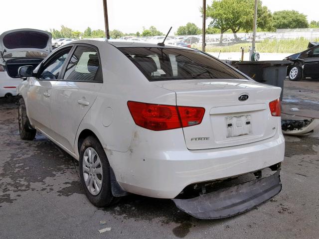 KNAFU4A23C5561559 - 2012 KIA FORTE EX WHITE photo 3