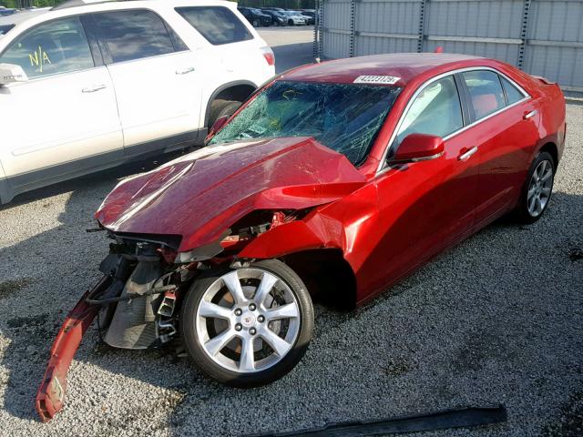 1G6AB5R36D0106230 - 2013 CADILLAC ATS LUXURY RED photo 2