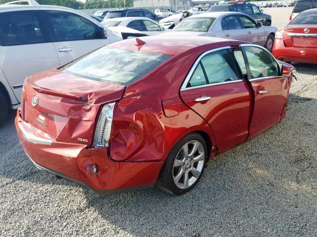 1G6AB5R36D0106230 - 2013 CADILLAC ATS LUXURY RED photo 4