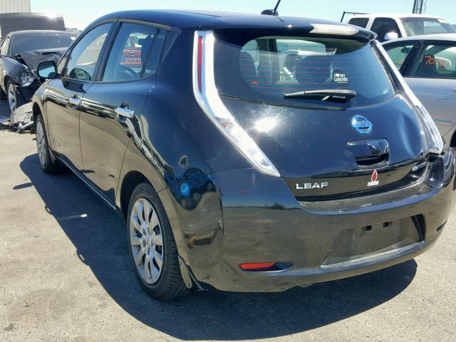 1N4AZ0CP9DC401043 - 2013 NISSAN LEAF S BLACK photo 3