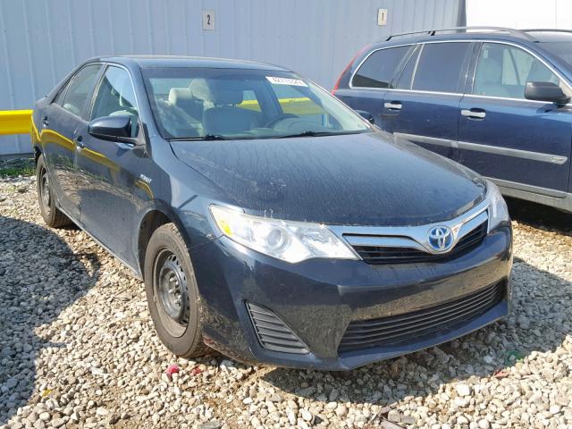 4T1BD1FK7CU044033 - 2012 TOYOTA CAMRY HYBR BLACK photo 1