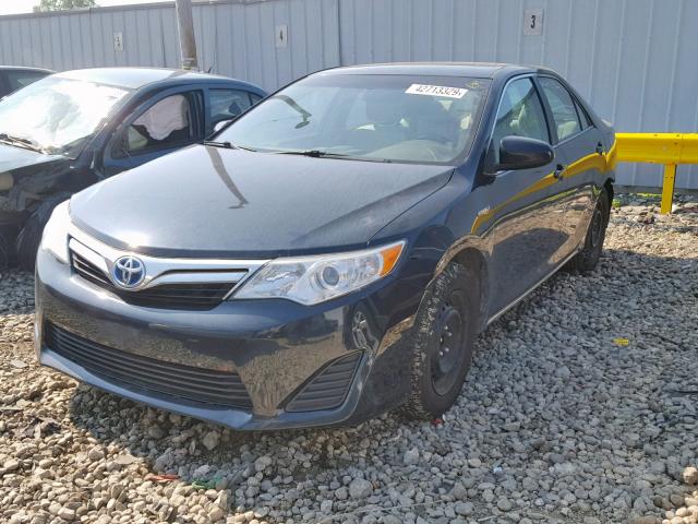 4T1BD1FK7CU044033 - 2012 TOYOTA CAMRY HYBR BLACK photo 2