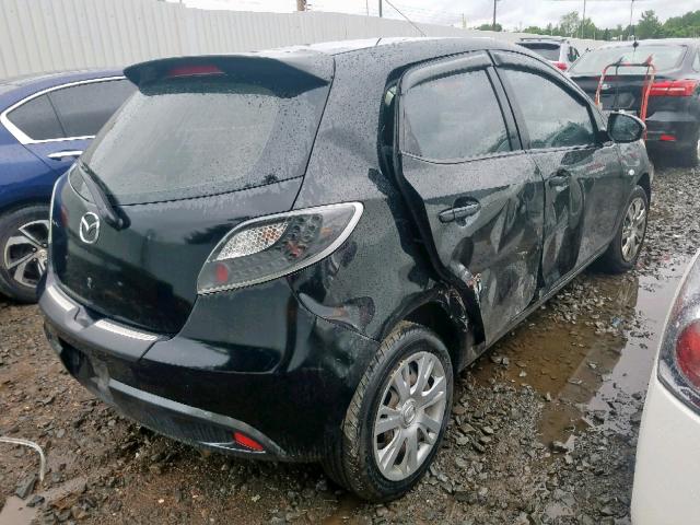 JM1DE1KZ1C0150000 - 2012 MAZDA MAZDA2 BLACK photo 4